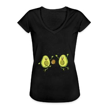 avocado - Women's Vintage T-Shirt - black - Front - Danielle (179cm)