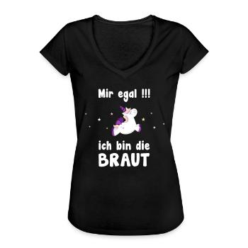 Junggesellenabschied - Frauen Vintage T-Shirt - Schwarz - Vorne