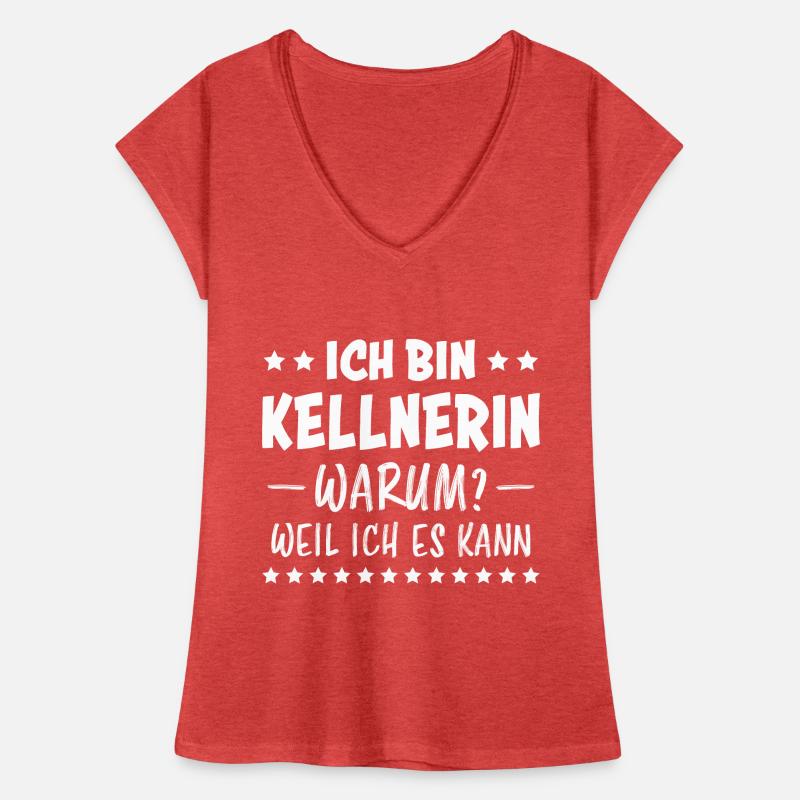 Kellnerin Spruch Kellner Beruf Kellnerin Geschenk Frauen Vintage T-Shirt