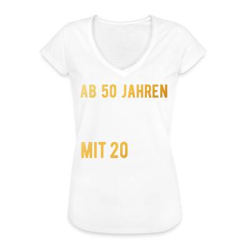 50. Geburtstag 50 Jahre Blödsinn Geschenkidee - Frauen Vintage T-Shirt - Schwarz - Vorne