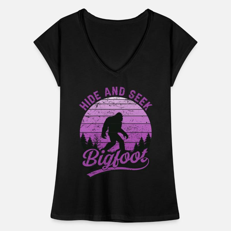 Cache-cache Bigfoot Nature Lovers Forest Nature T-shirt vintage Femme