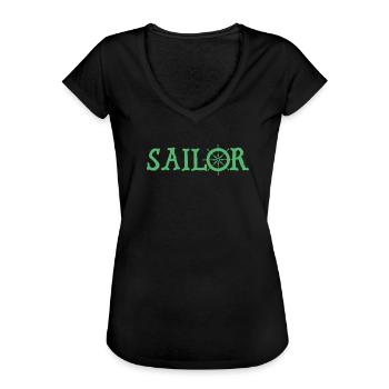 Segler Segler Segler Segler - Frauen Vintage T-Shirt - Schwarz - Vorne - Danielle (179cm)