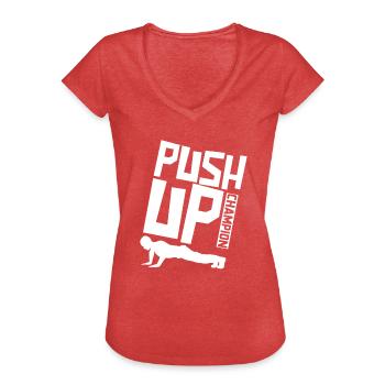 Fitness Push-ups Push-ups Body weight Gym - Women's Vintage T-Shirt - heather red - Front - Danielle (179cm)