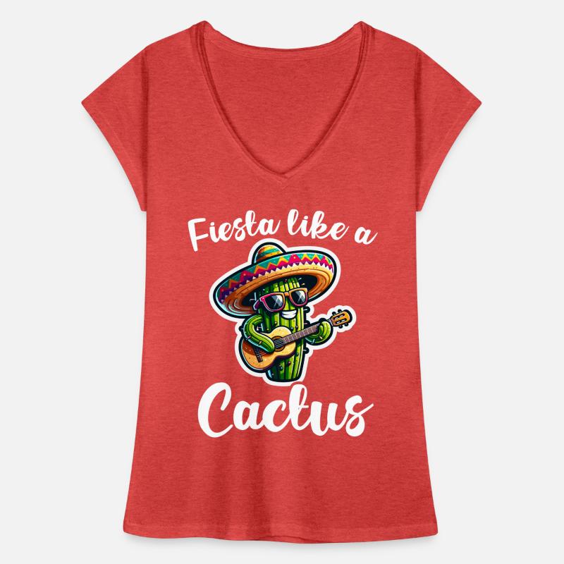 Cinco de Mayo Cactus T-shirt vintage Femme