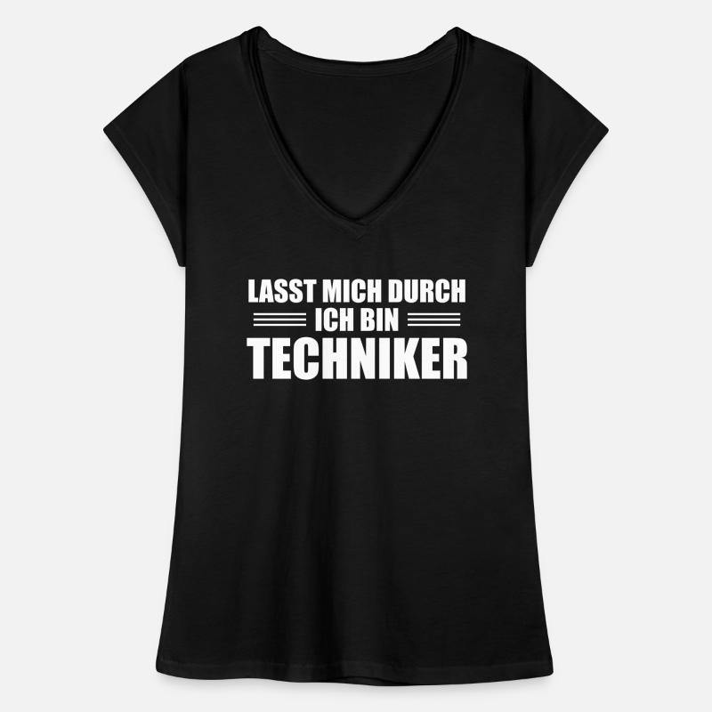 Lasst mich durch ich bin Techniker Frauen Vintage T-Shirt