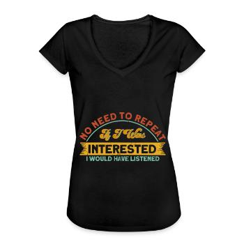Schwarzer Humor Sarkasmus Ironie Geschenk - Frauen Vintage T-Shirt - Schwarz - Vorne - Danielle (179cm)