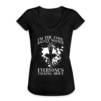 Ballet Dancers Ballet Teachers Ballet Dancers - Women's Vintage T-Shirt - black - Front - Danielle (179cm)