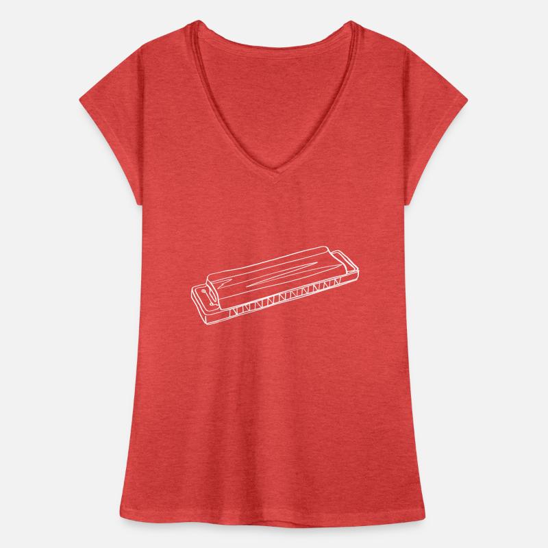 Harmonica Online Art - Harmonica T-shirt vintage Femme