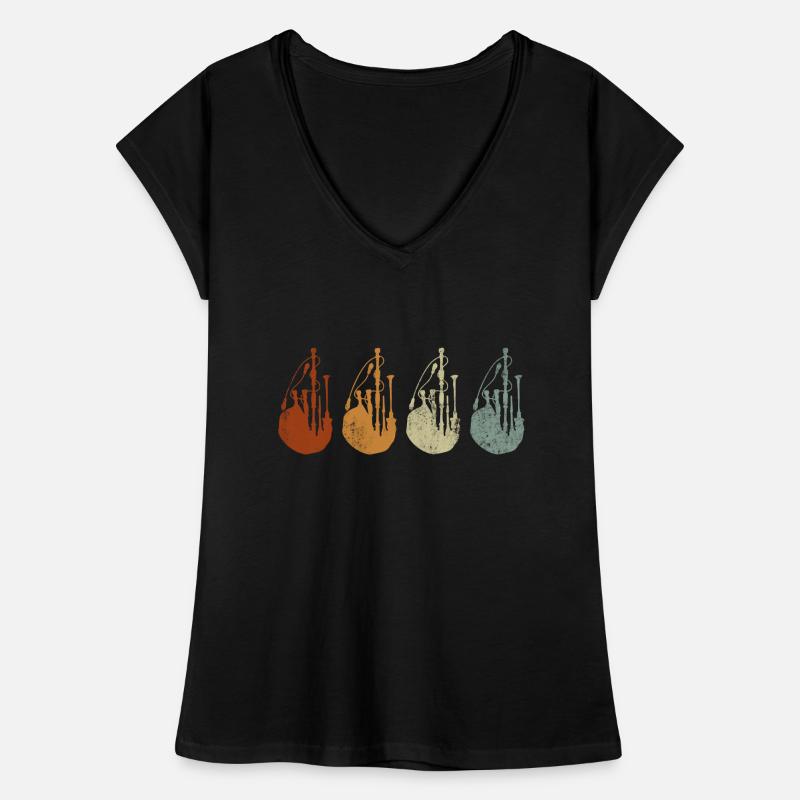 Cornemuse rétro - Cornemuse Musique écossaise T-shirt vintage Femme