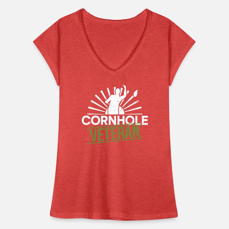 Vétéran de Cornhole - Drôle de cornhole T-shirt vintage Femme