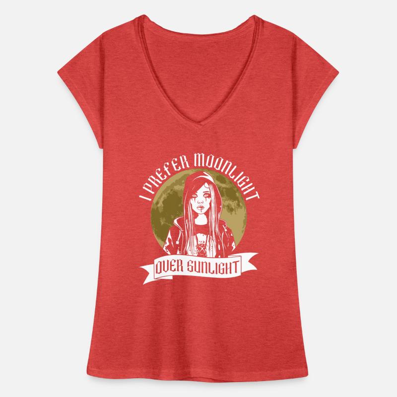 Moonlight before sunlight - Moontan Gothic Goth Women's Vintage T-Shirt