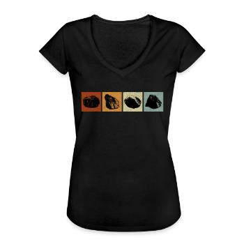 Geologist Stone Collector Stones Geology Minerals - Women's Vintage T-Shirt - black - Front