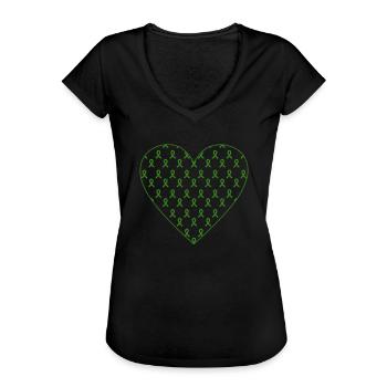 Organspender Organtransplantation Organspende - Frauen Vintage T-Shirt - Schwarz - Vorne - Danielle (179cm)