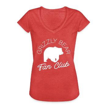 Grizzly Bear Brown Bear - Women's Vintage T-Shirt - heather red - Front - Danielle (179cm)