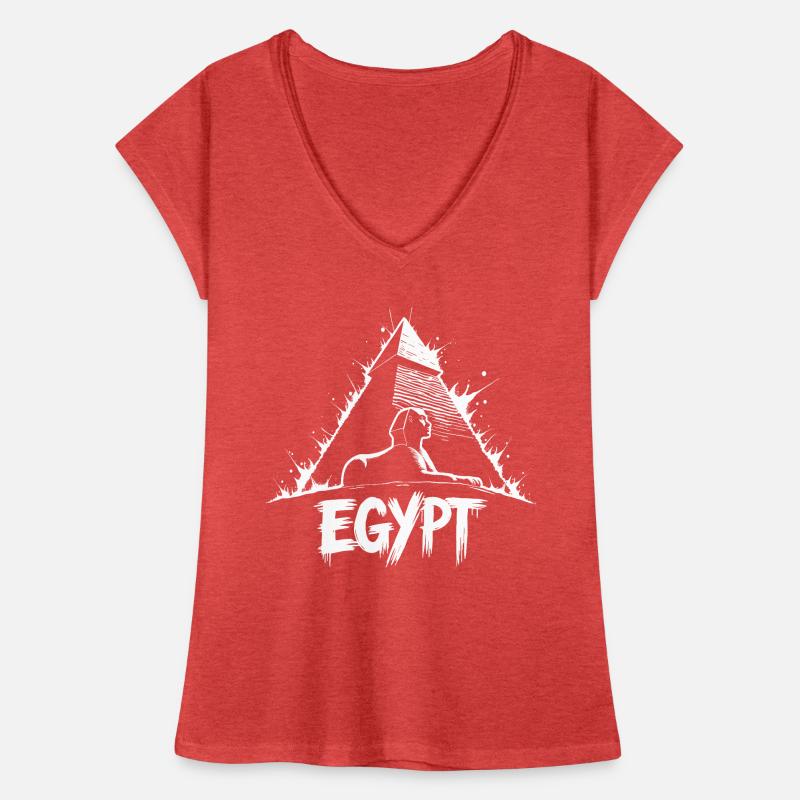 Ägypten Sphinx Pyramide Frauen Vintage T-Shirt