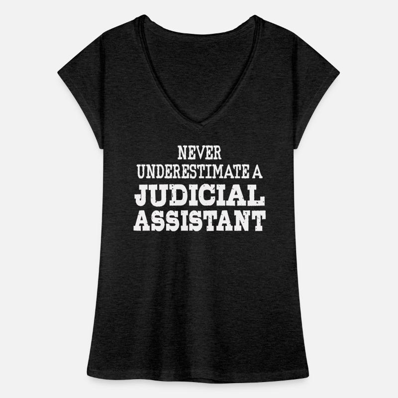 Never underestimate a Judicial assistant Women's Vintage T-Shirt