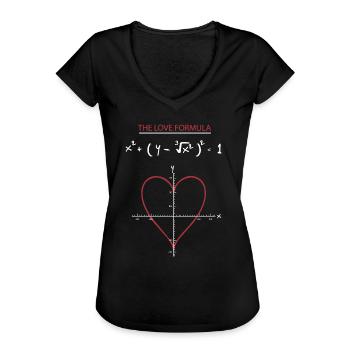 Mathe - Frauen Vintage T-Shirt - Schwarz - Vorne - Danielle (179cm)