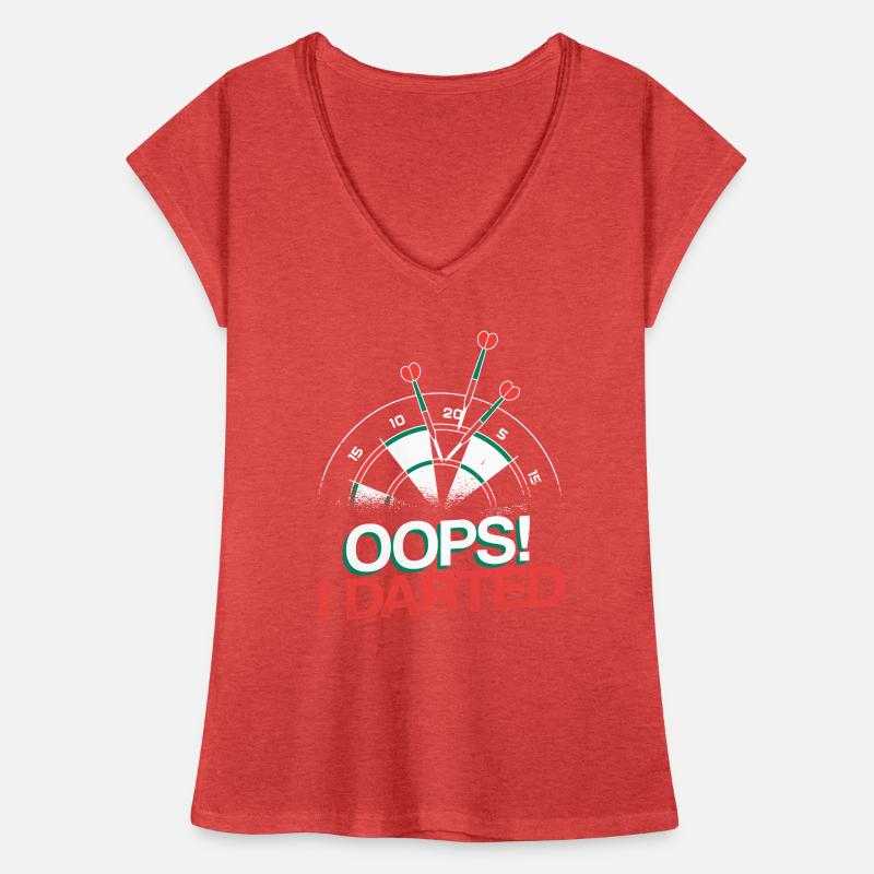 Oops I Darted Drôle De Fléchettes T-shirt vintage Femme