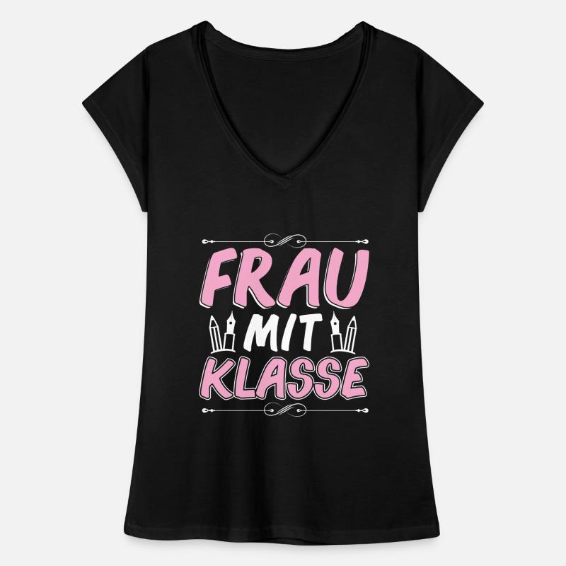 Frau mit Klasse Lehrerinnen Geschenk Frauen Vintage T-Shirt