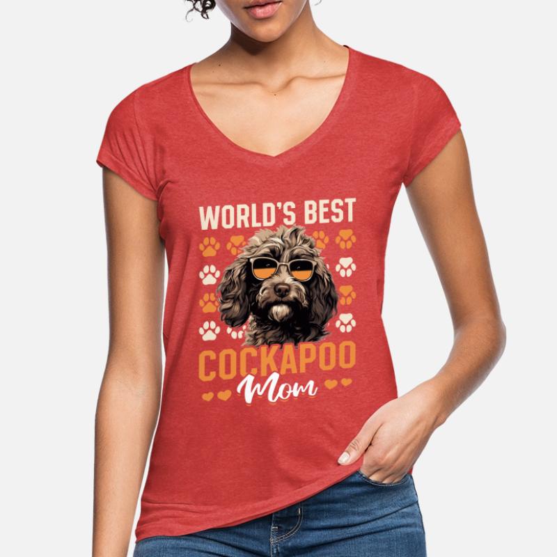 Cockapoo Dog Breeded Pet World’s Best Cockapoo Mom T-shirt vintage Femme