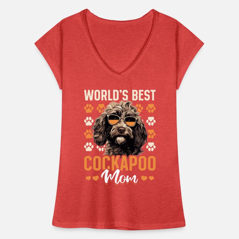 Cockapoo Dog Breed Pet World's Best Cockapoo Mom Frauen Vintage T-Shirt