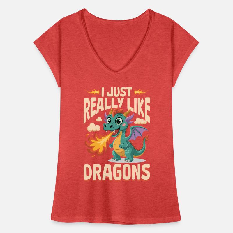 Fantasy Dragon Mythical Creatures Frauen Vintage T-Shirt