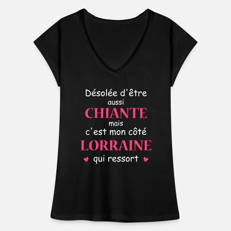 Chiante C'est mon côté LORRAINE T-shirt vintage Femme