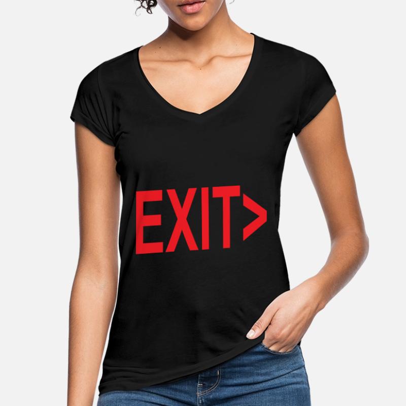 Exit / Exit / Emergency Exit Women's Vintage T-Shirt