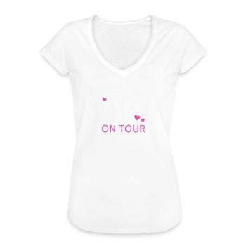 Schwester Schwestern Sisters on tour Geschwister - Frauen Vintage T-Shirt - Schwarz - Vorne - Danielle (179cm)