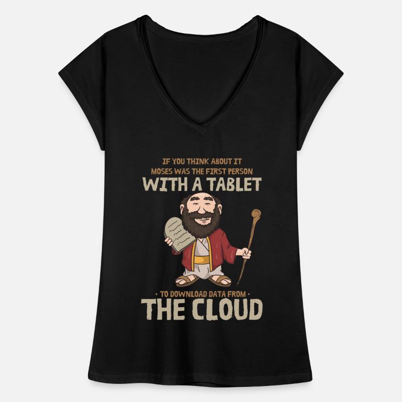 Moses Cloud Tablet Server Admin Tech Support Women's Vintage T-Shirt