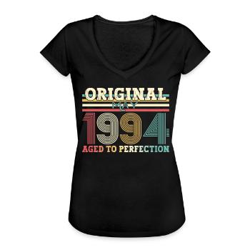 Original Mai 1994 Jahrgang 1994 Geburtstag 1994 - Frauen Vintage T-Shirt - Schwarz - Vorne - Danielle (179cm)