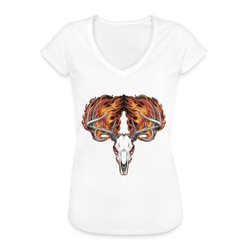Muschel Strand Szene Serene Ozean Landschaft - Frauen Vintage T-Shirt - Schwarz - Vorne - Danielle (179cm)