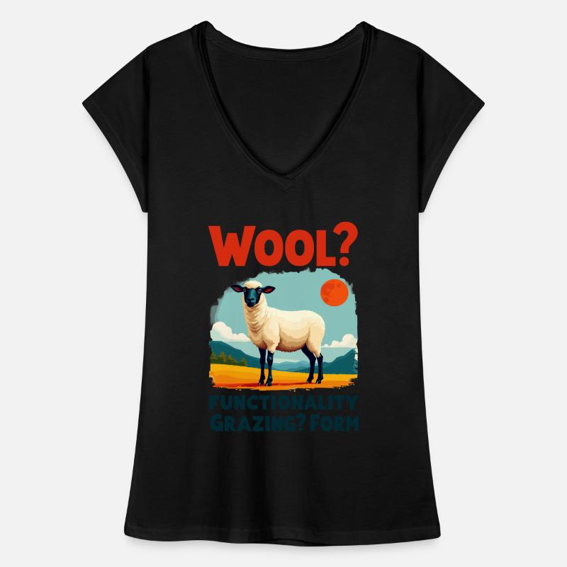 Wool? Functionality Willow? Form - Sheep Women's Vintage T-Shirt
