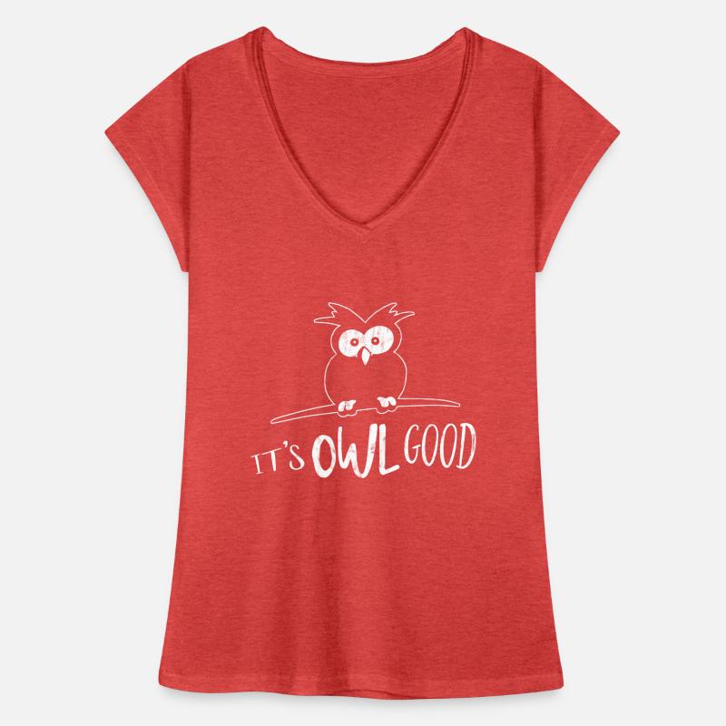 It's OWL Good Vibes Easy Going coole Eule Geschenk Frauen Vintage T-Shirt