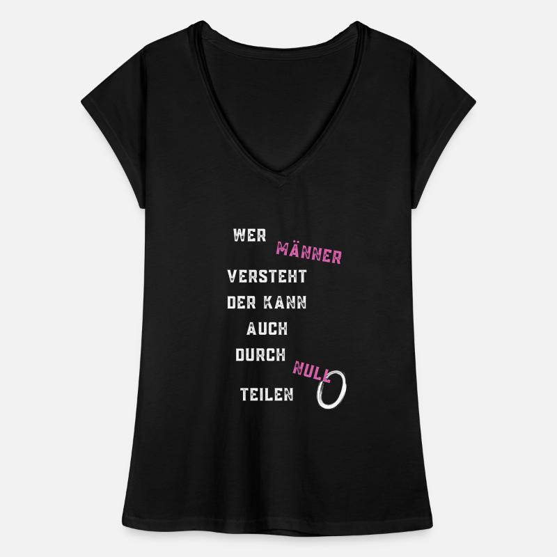 wer männer versteht kann durch null teilen Frauen Vintage T-Shirt