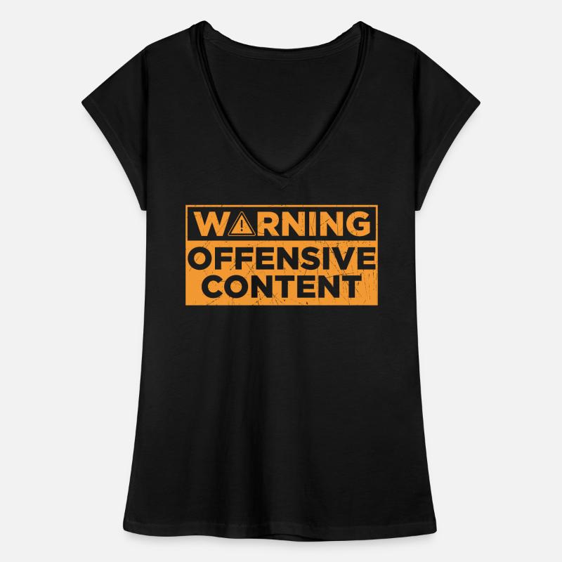 Caution offensive content Women's Vintage T-Shirt
