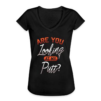 Golf witzig - Frauen Vintage T-Shirt - Schwarz - Vorne - Danielle (179cm)