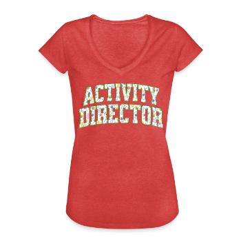 Assistant Business Director Team - Women's Vintage T-Shirt - heather red - Front - Danielle (179cm)