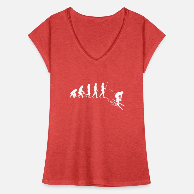Ski Evolution Frauen Vintage T-Shirt