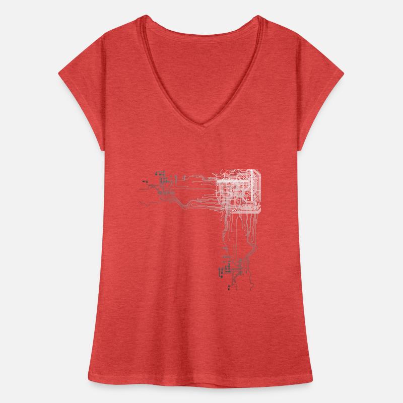 Programmeur CPU nerd programmeur informatique T-shirt vintage Femme