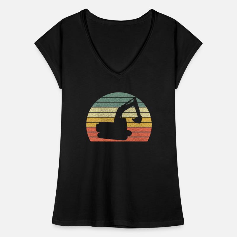 Excavator driver excavators dredging excavators Women's Vintage T-Shirt