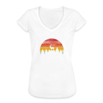 Schwäbische Alb Wandern Wanderurlaub Geschenk - Frauen Vintage T-Shirt - Schwarz - Vorne - Danielle (179cm)