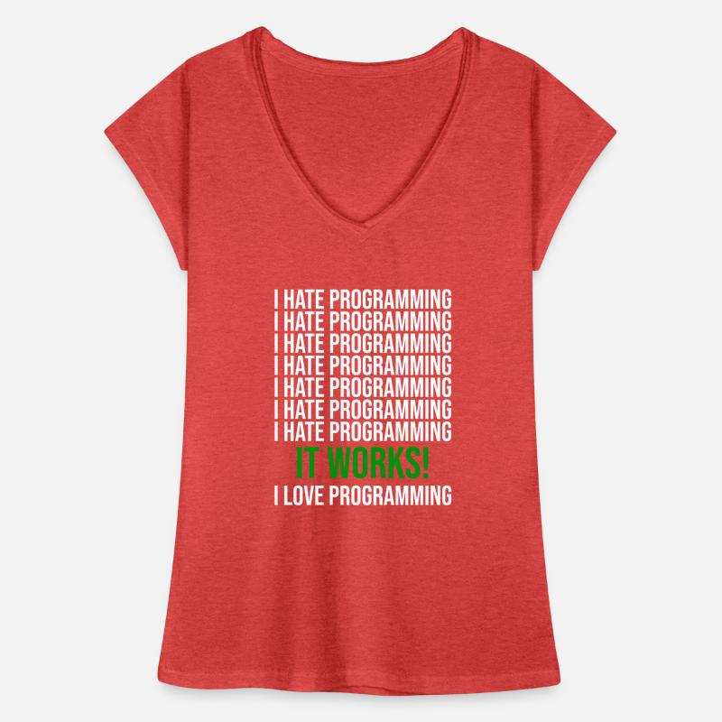 Programmation Dicton amusant pour les programmeurs T-shirt vintage Femme
