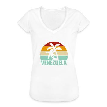 Venezuela - Women's Vintage T-Shirt - black - Front - Danielle (179cm)