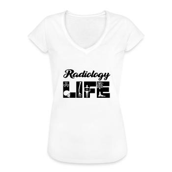 Rad Tech Radiology Men Women Radiographer - Women's Vintage T-Shirt - black - Front - Danielle (179cm)