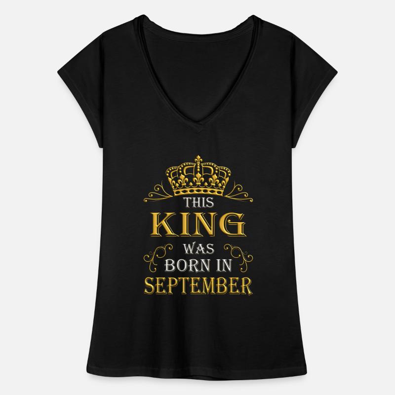 This king was born in September September Women's Vintage T-Shirt