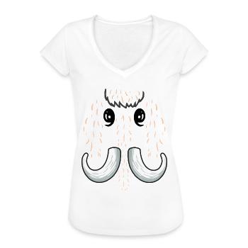 Humor Mammut Wollkostüm Mammut Männer - Frauen Vintage T-Shirt - Schwarz - Vorne - Danielle (179cm)