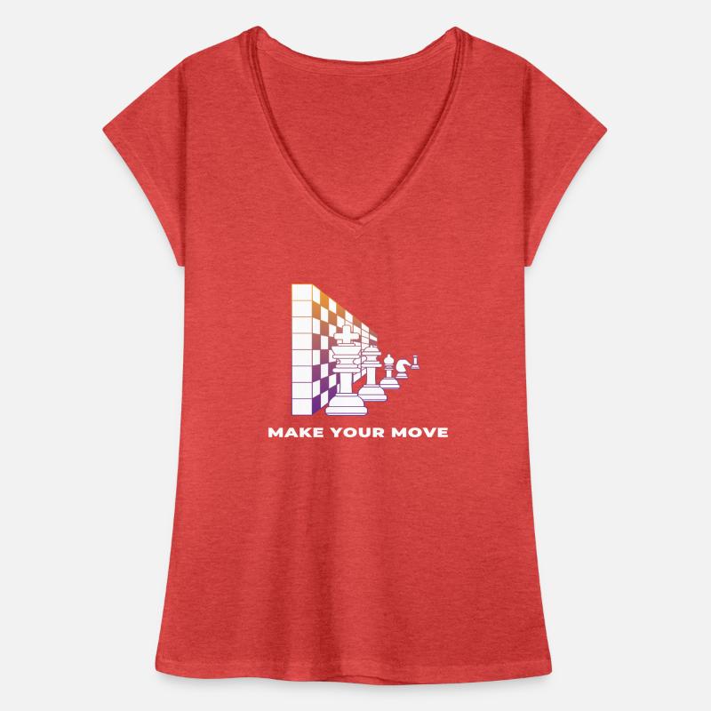 Échecs Pièces d’échecs Make your Move T-shirt vintage Femme