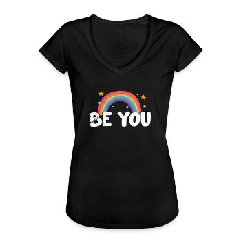 LGBT - T-shirt vintage Femme - noir - Devant - Danielle (179cm)
