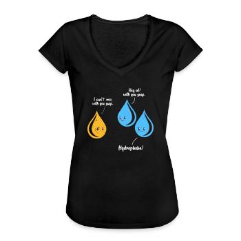 Chemie Wissenschaft Physik Science Labor Geschenk - Frauen Vintage T-Shirt - Schwarz - Vorne - Danielle (179cm)